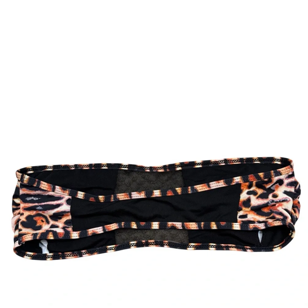 Brand new without Tags Animal‎ Print Strapless Bikini Size Medium
